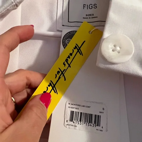 SOLD 🎉 Figs Montero Women’s The Trench Lab Coat NWT - Picture 5 of 5